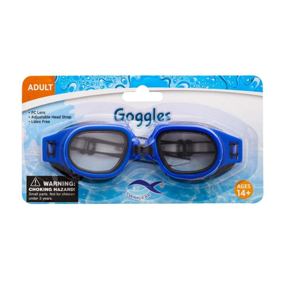 *5/$20* NEW Swimgear Adult Swim Goggles Adjustable Strap Ergonomical Latex Free